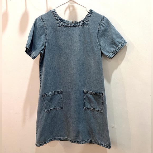 Vintage Dresses & Skirts - 80s-90s Vintage 🩵 Denim Shift Dress